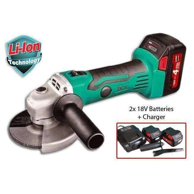 DCA ADSM100 Cordless 18V Angle Grinder Kit - Goldpeak Tools PH DCA DCA ADSM100 Cordless 18V Angle Grinder Kit - Goldpeak Tools PH DCA